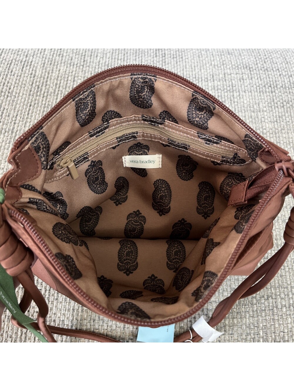 New! Vera Bradley Nylon Original Hipster In Cinnamon $110 MSRP NEW W/ TAGS BOHO - Picture 4 of 6